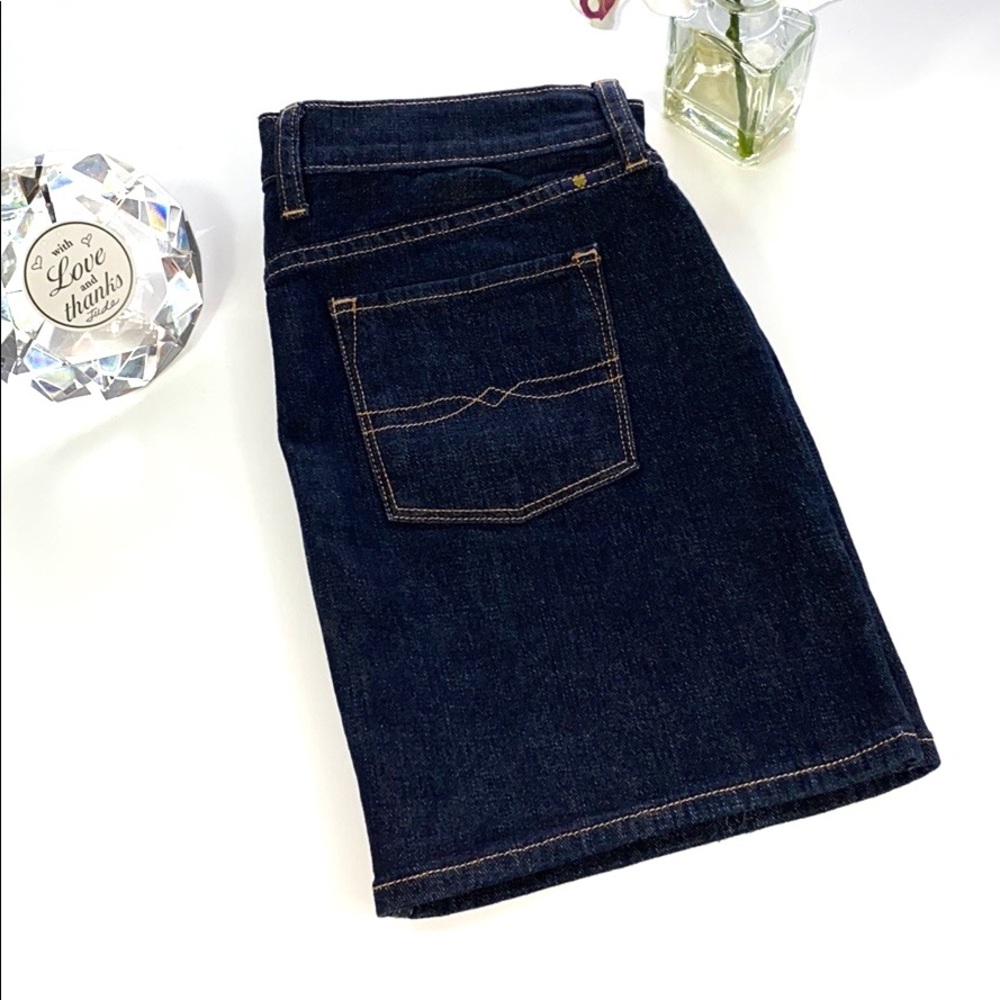 Lucky Brand Jean Blossom Mini Skirt 07124
